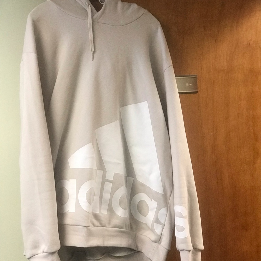 Adidas Cream Colored Hoodie -Size 2XL